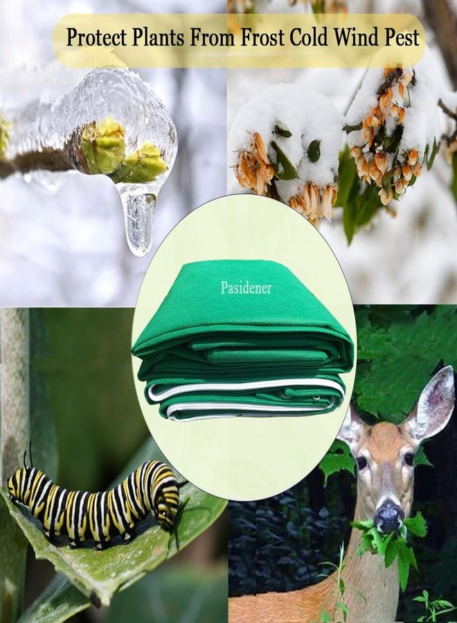 Pasidener Plant Covers Freeze Protection 2 Packs 50" x35" 2.2oz Tree Covers Frost Plant Covers Freeze Cloth for Outdoor Plants with Zipper Drawstring - Image 4